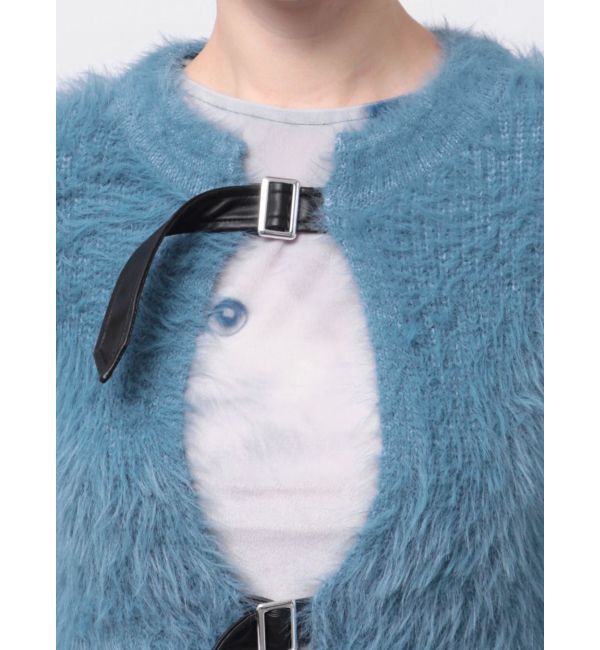 jouetie「シャギーベルトカーデ」|カーディガン|