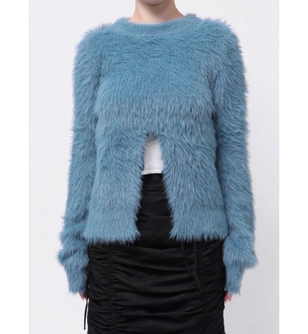 jouetie「シャギーベルトカーデ」|カーディガン|