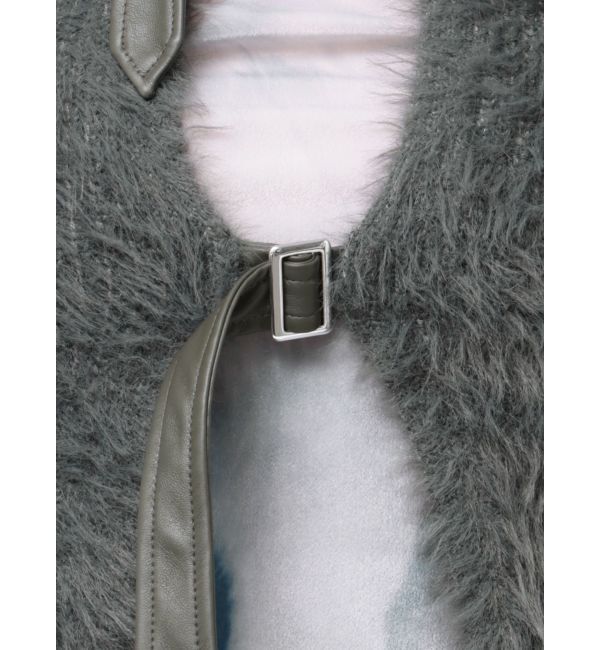 jouetie「シャギーベルトカーデ」|カーディガン|