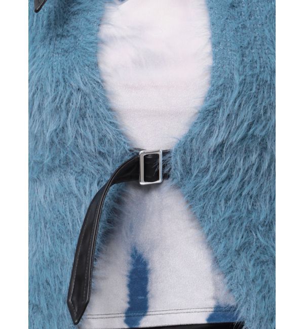 jouetie「シャギーベルトカーデ」|カーディガン|