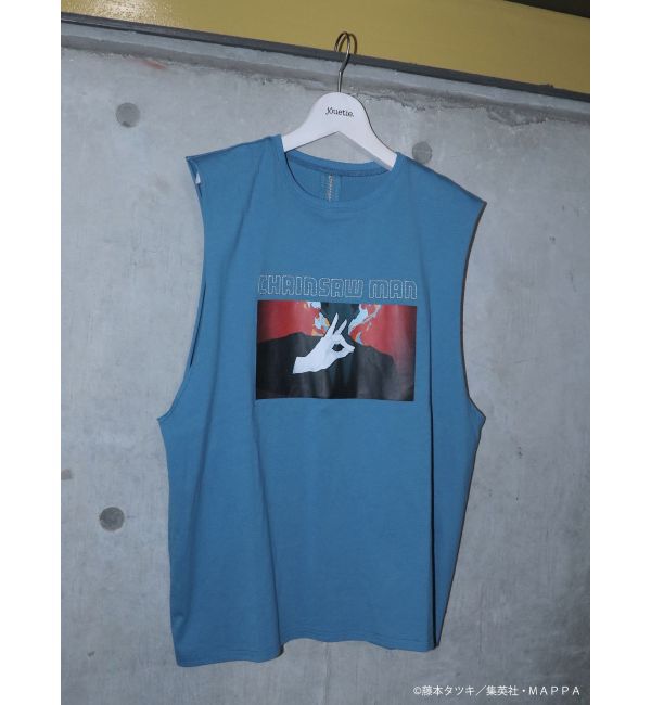 jouetie「【TVアニメ『チェンソーマン』】ノースリーブBIGTシャツ」|Tシャツ・カットソー|ブルー