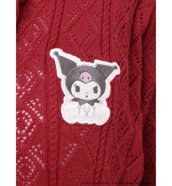 jouetie「【メロクロコラボ】KUROMIフリルニットカーデ」|カーディガン|