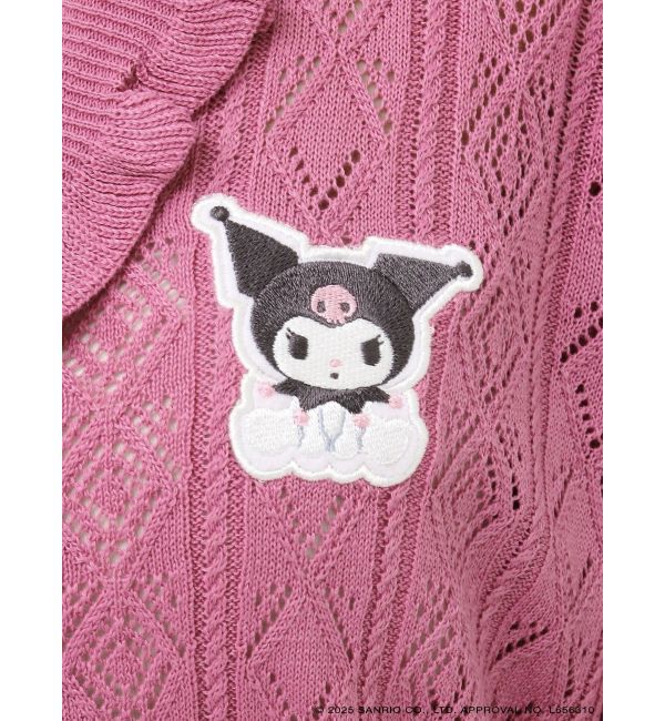 jouetie「【メロクロコラボ】KUROMIフリルニットカーデ」|カーディガン|