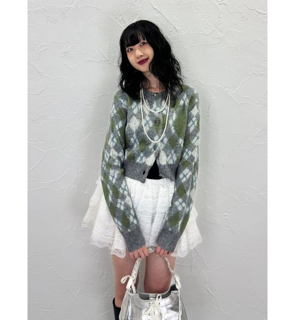 jouetie「2WAYパターンショートカーデ」|カーディガン|