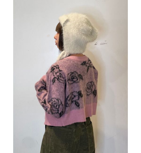 jouetie「2WAYパターンショートカーデ」|カーディガン|ピンク