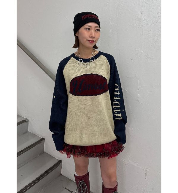 jouetie「ラグランロゴルーズニット」|ニット・セーター|