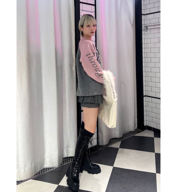 jouetie「ラグランロゴルーズニット」|ニット・セーター|