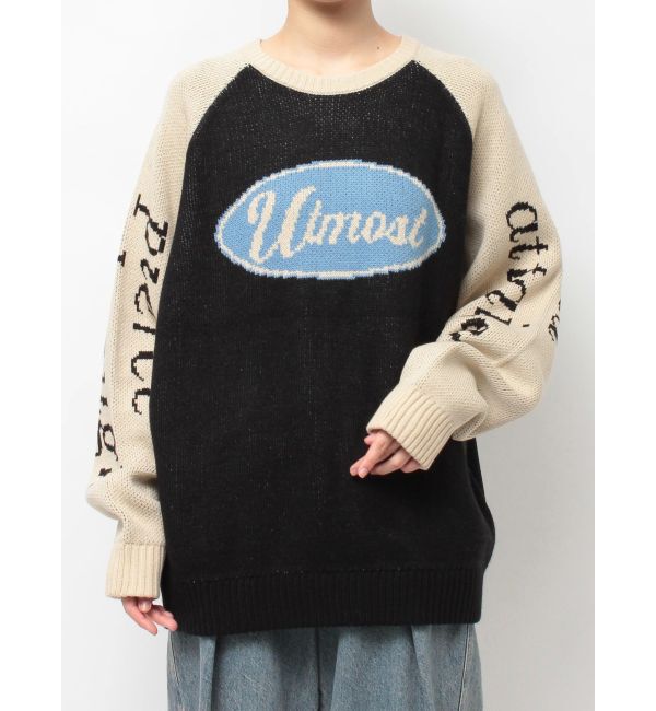 jouetie「ラグランロゴルーズニット」|ニット・セーター|