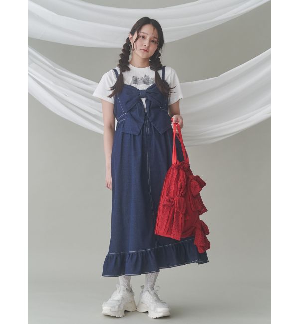 merry jenny「りぼんのレーストートバッグ」|トートバッグ|