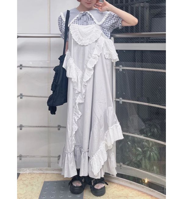 merry jenny「りぼんのレーストートバッグ」|トートバッグ|ブラック