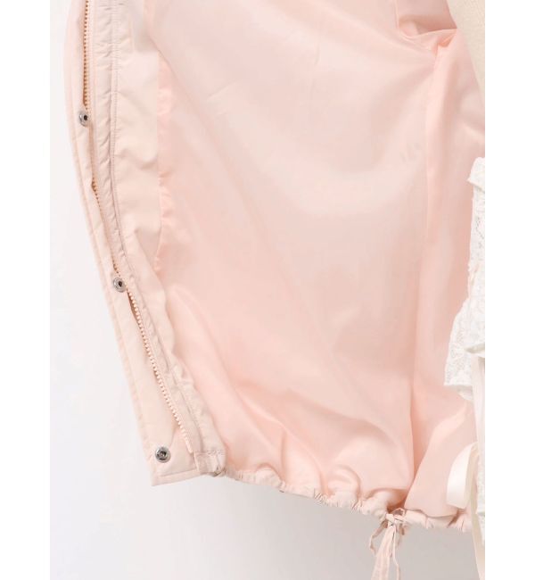 merry jenny「ribbonフリルパデットジャケット」|ダウン|