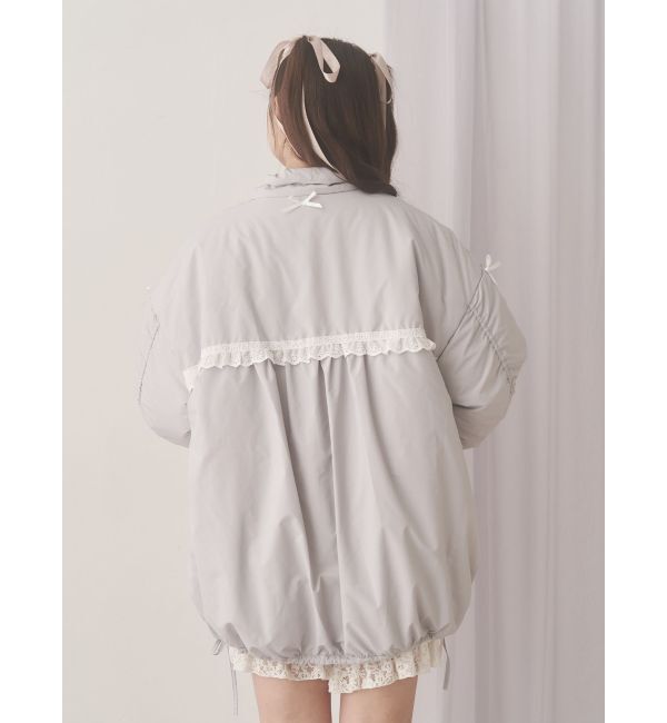 merry jenny「ribbonフリルパデットジャケット」|ダウン|