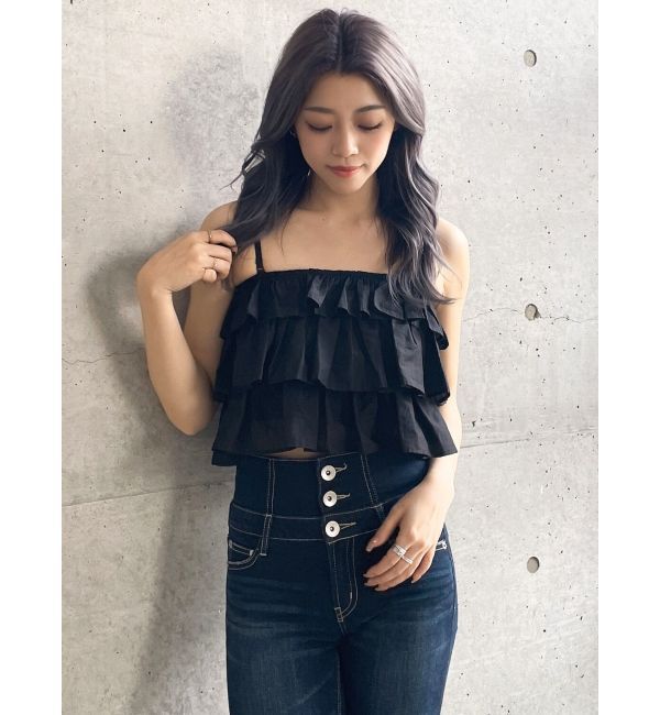 GYDA「ティアードベアトップス」|キャミソール|