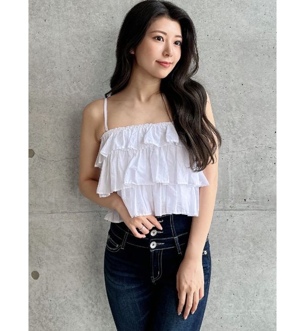 GYDA「ティアードベアトップス」|キャミソール|