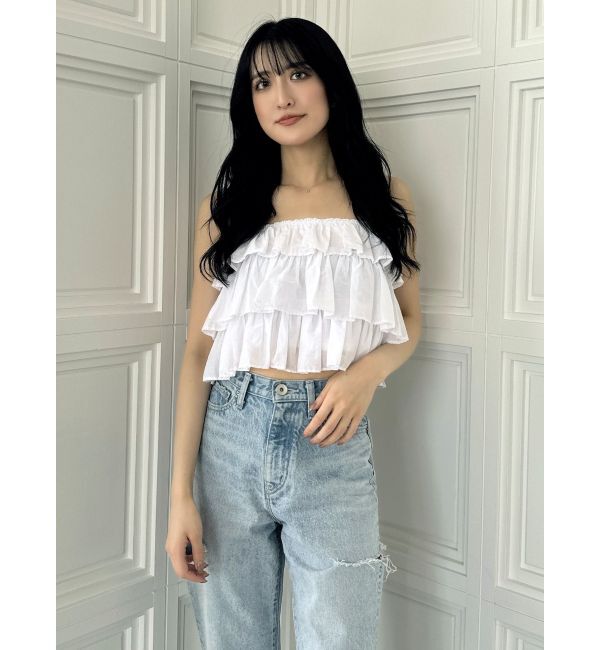 GYDA「ティアードベアトップス」|キャミソール|