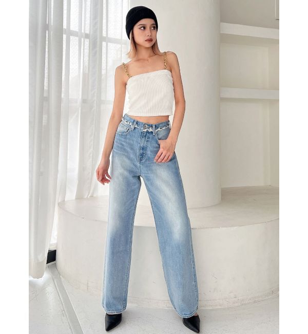 GYDA「chainストラップテレコビスチェ」|キャミソール|