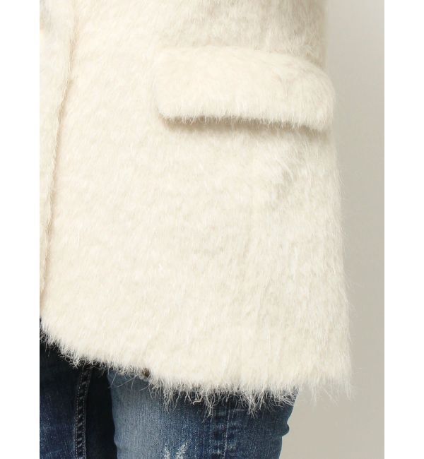 GYDA「シャギーシンプルジャケット」|テーラードジャケット|