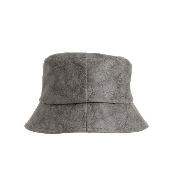 GYDA「パターンフェイクレザーバケットハット」|ハット|