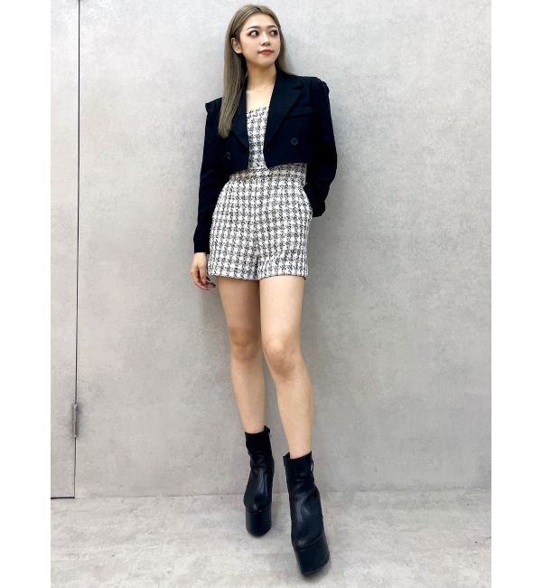 GYDA「ショートダブルジャケット【SETUP着用可】」|テーラードジャケット|