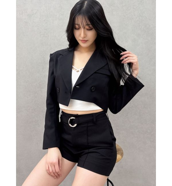 GYDA「ショートダブルジャケット【SETUP着用可】」|テーラードジャケット|