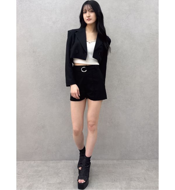 GYDA「ショートダブルジャケット【SETUP着用可】」|テーラードジャケット|