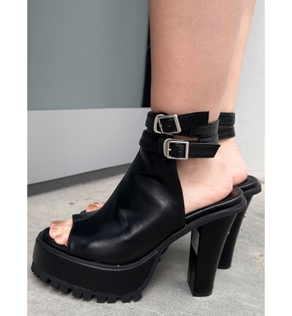 GYDA「Wストラップタンクソールショートブーツ」|ショートブーツ|