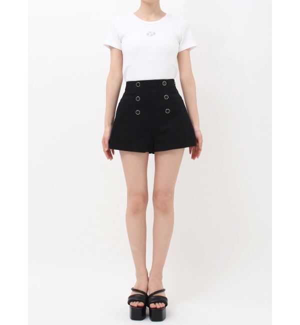 GYDA「ハイウエストボタンショートパンツ」|その他|