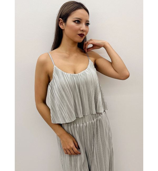GYDA「サテンプリーツキャミビスチェ【SETUP着用可】」|キャミソール|