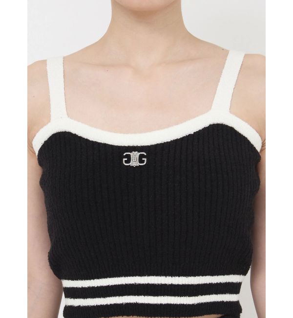 GYDA「ラインパイルニットビスチェ」|キャミソール|
