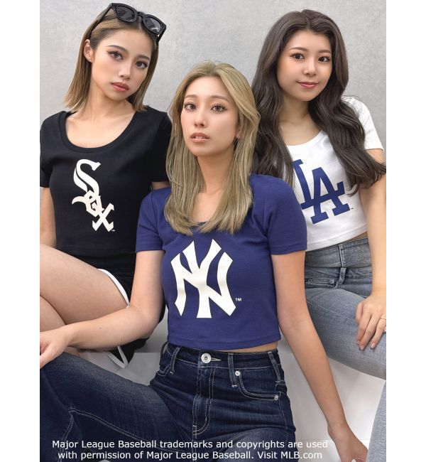 GYDA「GYDA［MLB］クロップドTシャツ」|Tシャツ・カットソー|
