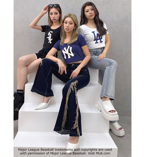 GYDA「GYDA［MLB］クロップドTシャツ」|Tシャツ・カットソー|