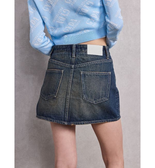 GYDA「GD MOLDスカートライクデニムショートパンツ」|スカート|