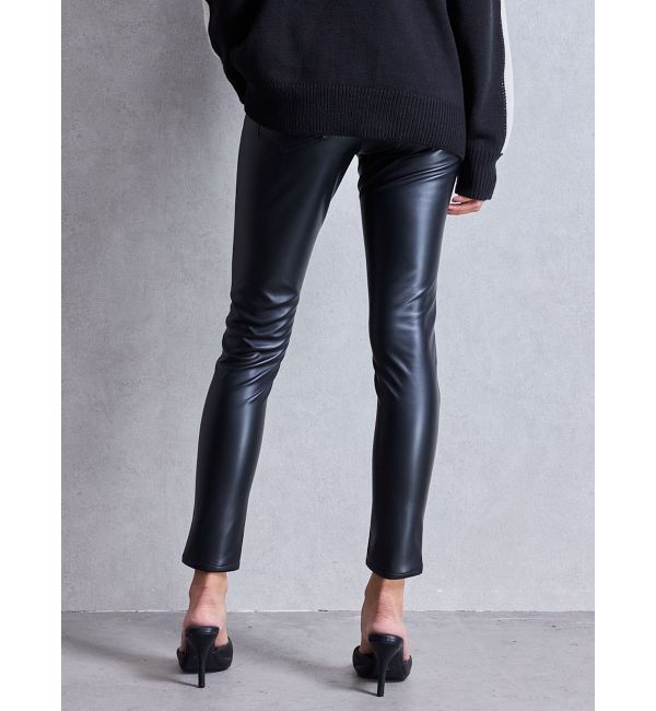 GYDA「ハイウエストBACKクロスフェイクレザーパンツ」|その他|