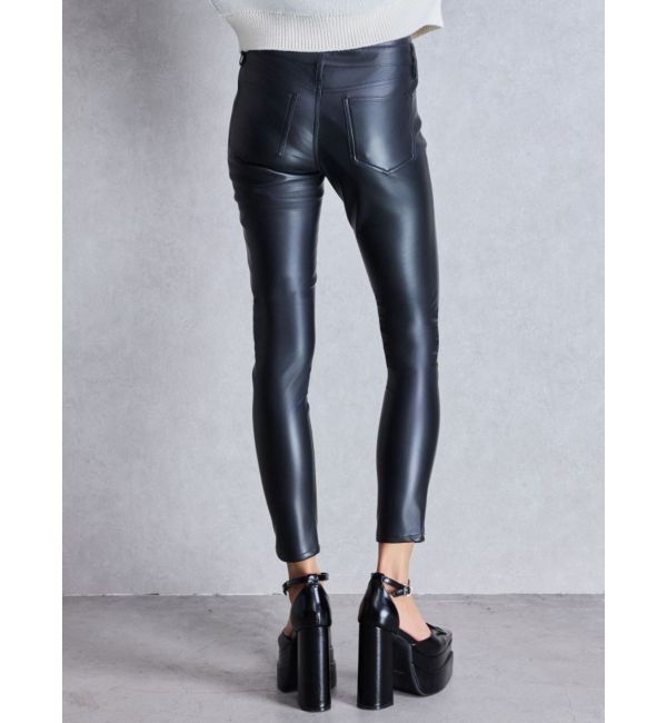 GYDA「ハイウエストBACKクロスフェイクレザーパンツ」|その他|