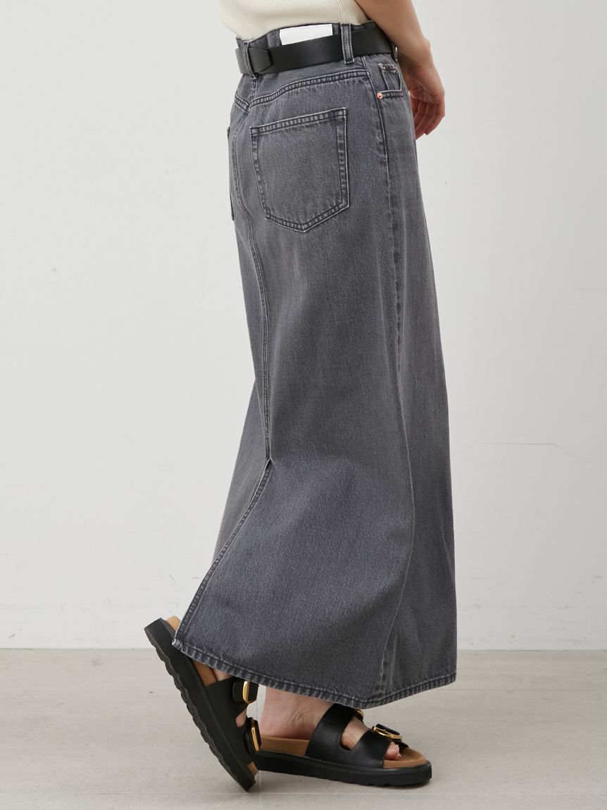 Mila Owen「後ベンツストレートマキシデニムスカート」|スカート|