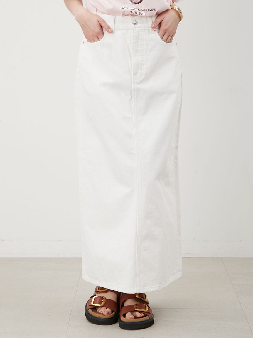 Mila Owen「後ベンツストレートマキシデニムスカート」|スカート|