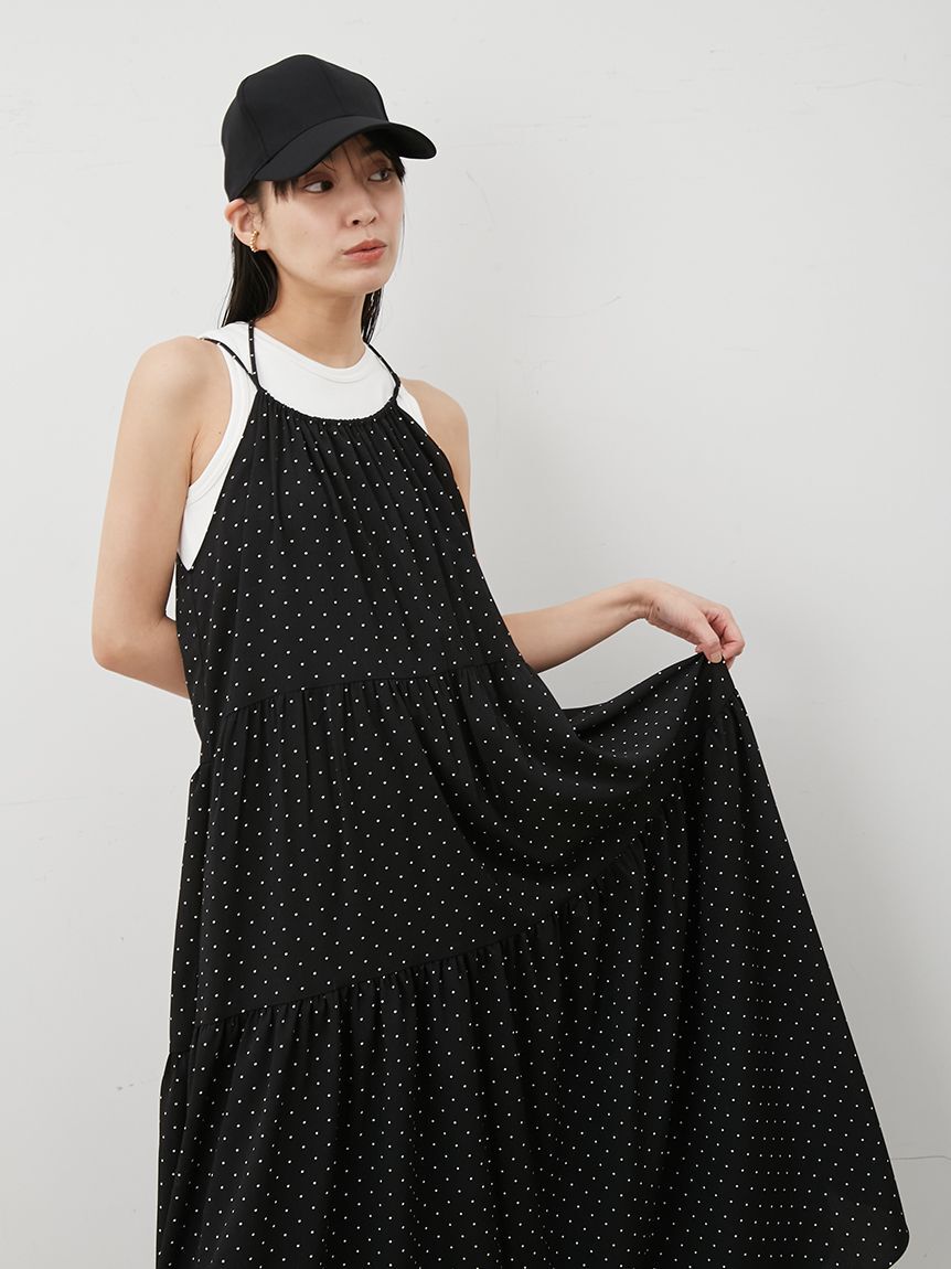 Mila Owen「ダブルリボンホルターネックキャミワンピース」|ワンピース|