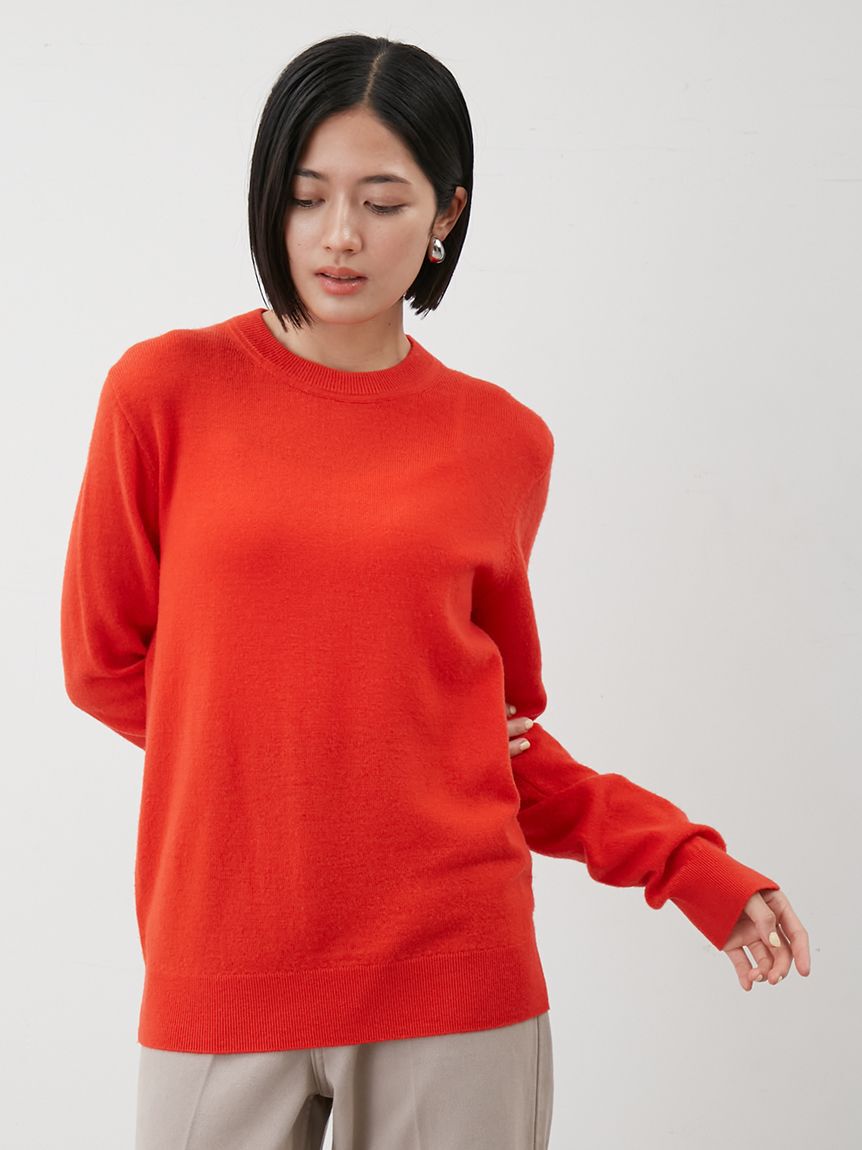 Mila Owen「ウール100％ベーシッククルーネックニット」|ニット・セーター|