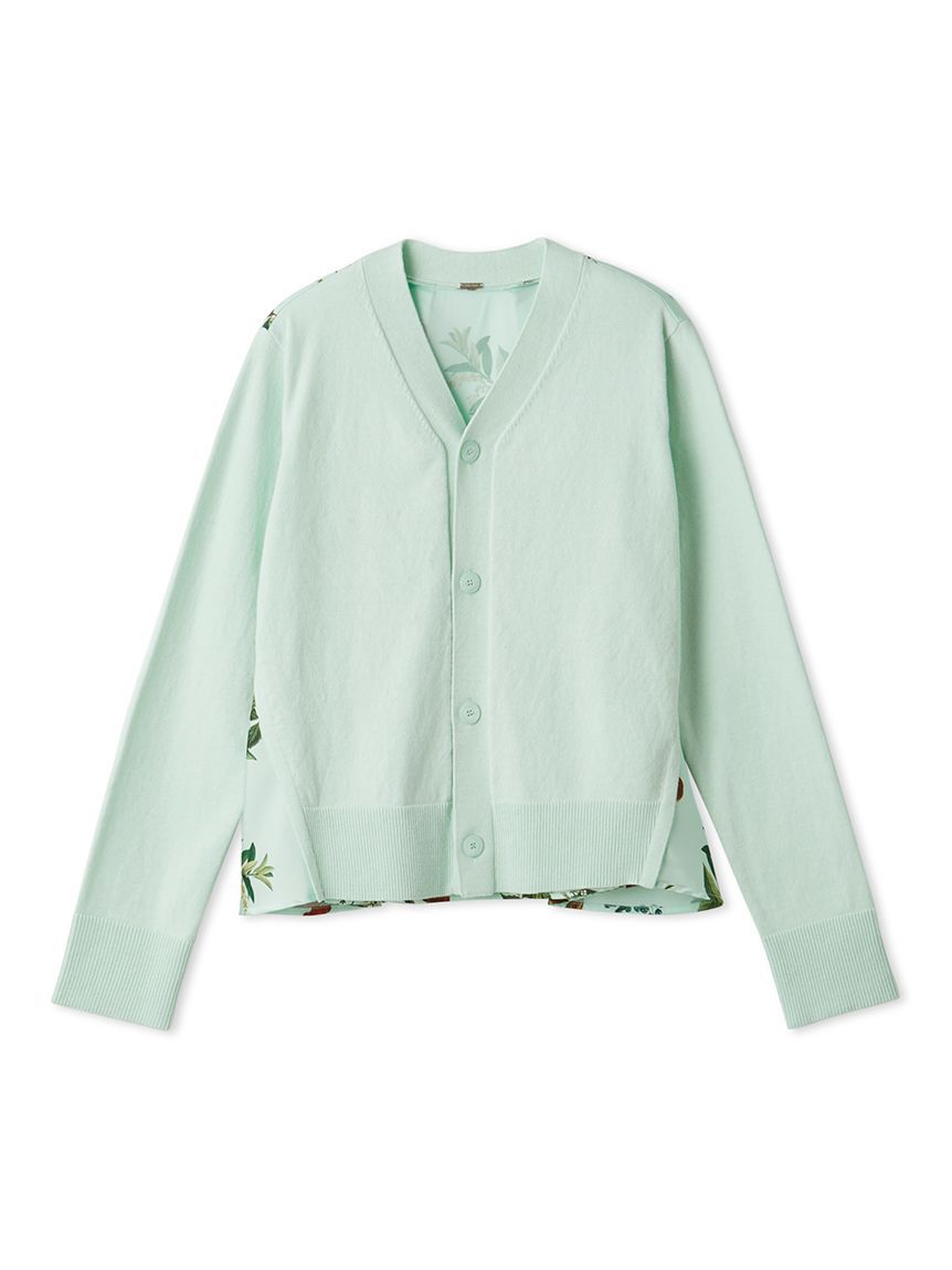 Mila Owen「【WEB限定カラー】カシミヤコットンボタニカルドッキングカーディガン」|カーディガン|MNT