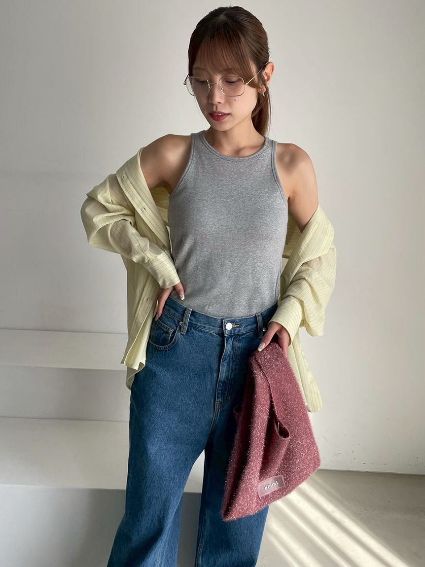 emmi atelier「カップ付きアメスリタンクトップ」|タンクトップ|