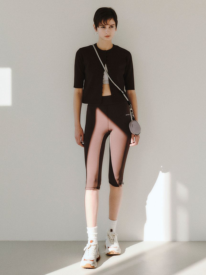 emmi yoga「サステナレッチカプリレギンス」|その他|DBRW