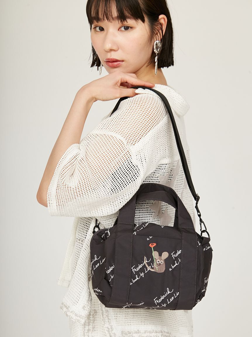 emmi atelier「【emmi&times;Leo Lionni】撥水 ワッペン2wayハンドバッグ」|ハンドバッグ|