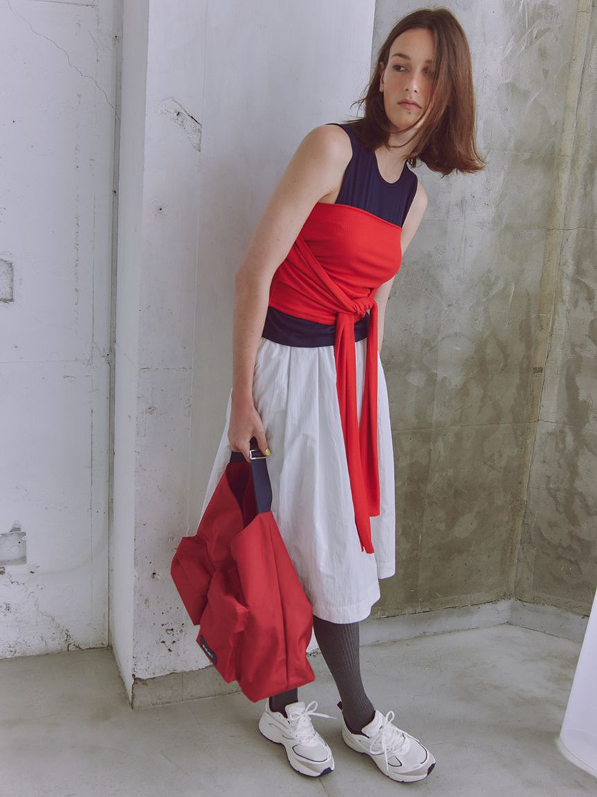 emmi atelier「2wayチューブトップ付きタンクトップ」|タンクトップ|RED