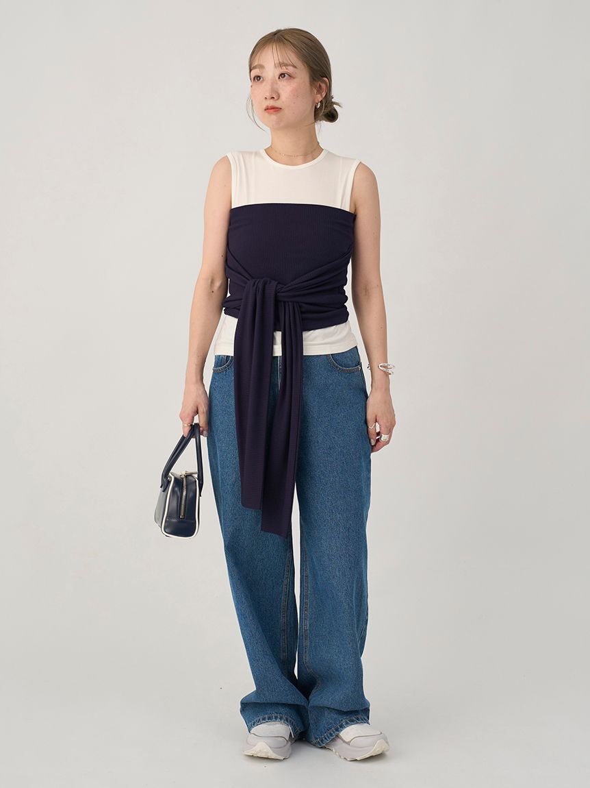 emmi atelier「2wayチューブトップ付きタンクトップ」|タンクトップ|