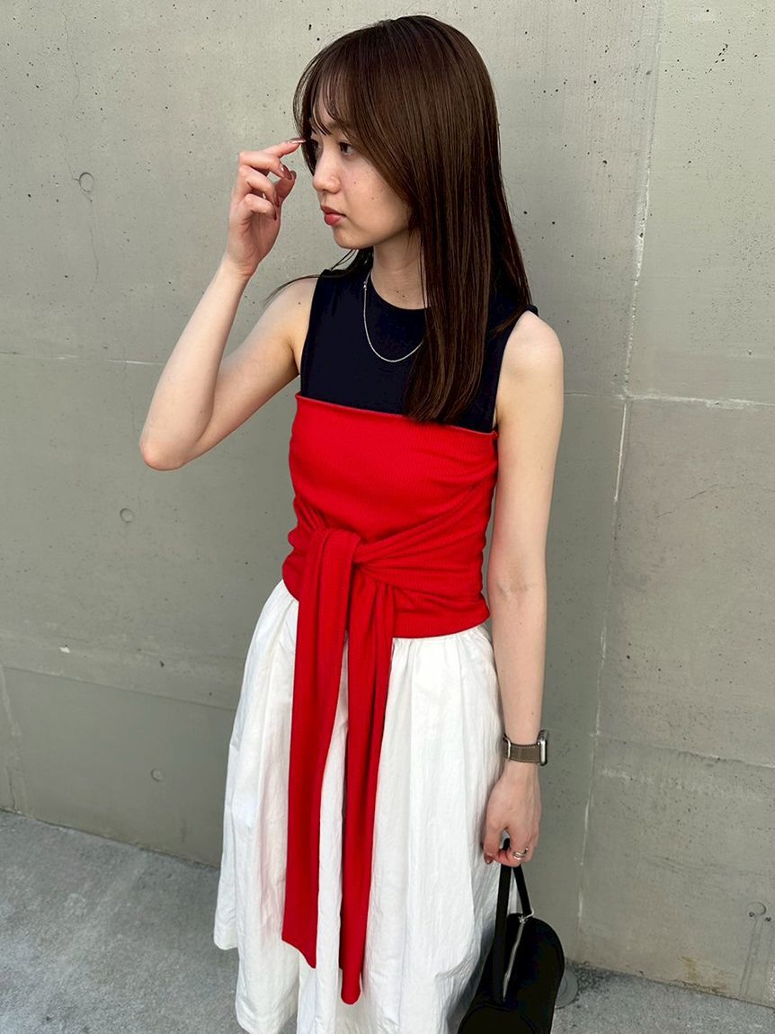 emmi atelier「2wayチューブトップ付きタンクトップ」|タンクトップ|