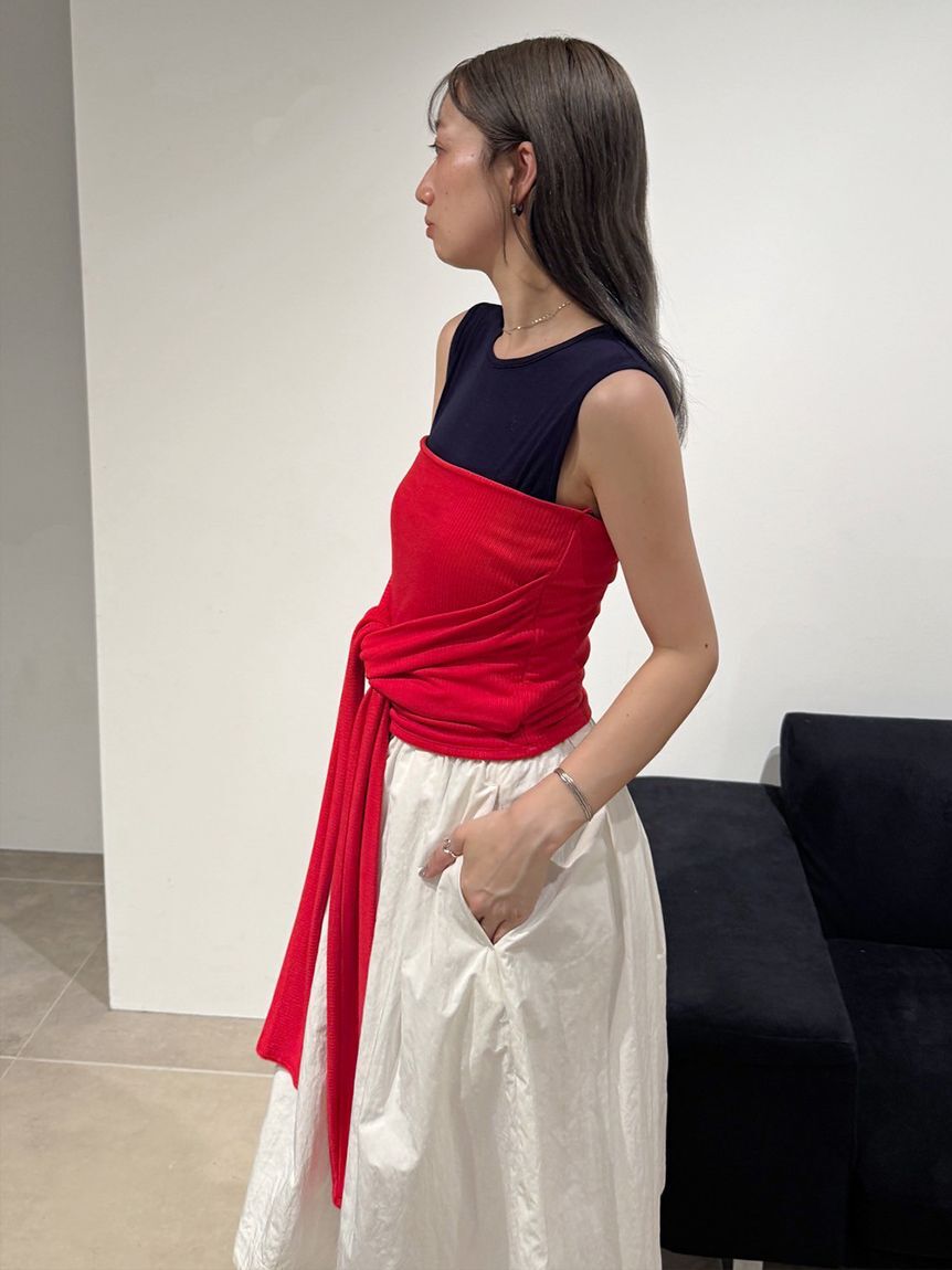 emmi atelier「2wayチューブトップ付きタンクトップ」|タンクトップ|