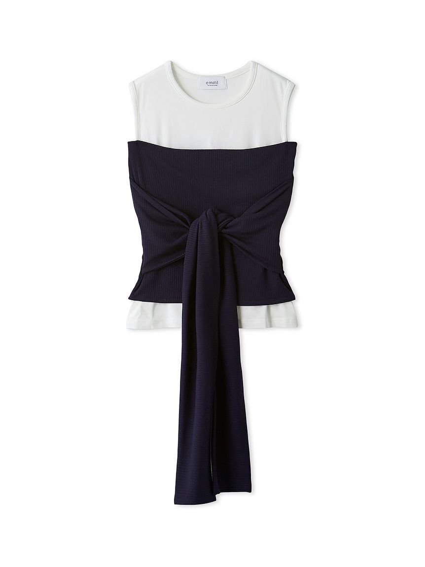 emmi atelier「2wayチューブトップ付きタンクトップ」|タンクトップ|