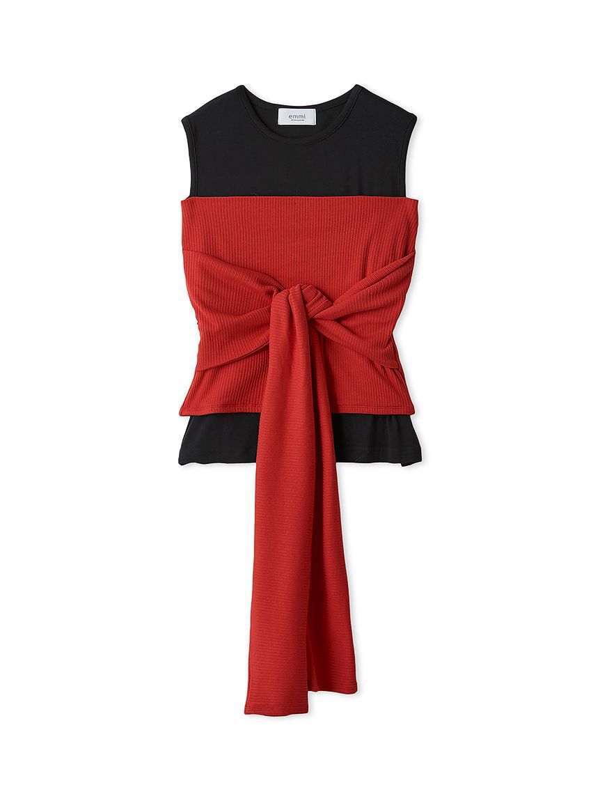 emmi atelier「2wayチューブトップ付きタンクトップ」|タンクトップ|