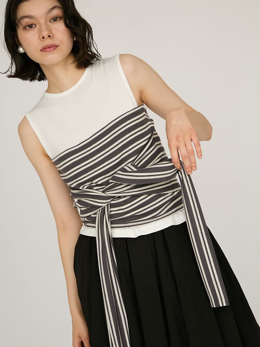 emmi atelier「2wayチューブトップ付きタンクトップ」|タンクトップ|