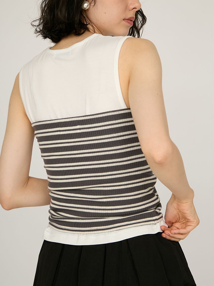 emmi atelier「2wayチューブトップ付きタンクトップ」|タンクトップ|